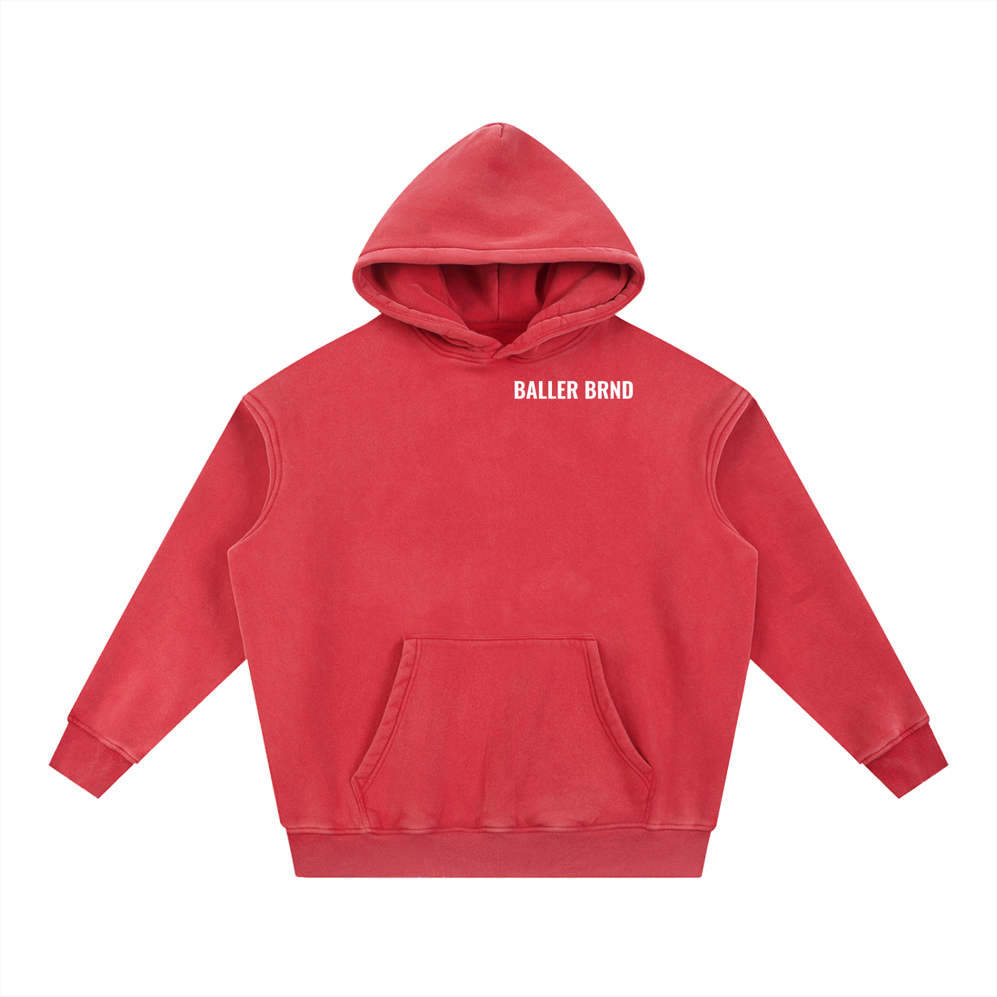 Baller Brnd Snow Wash Oversize Hoodie