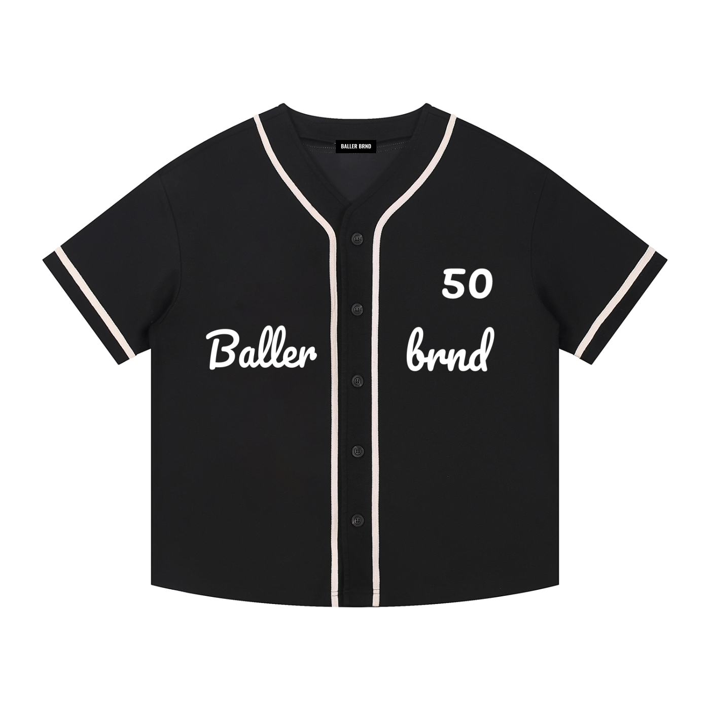 Baller Brnd Baseball Style Button Up